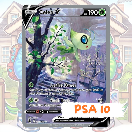 Pokemon Fusion Strike - Celebi V #245 - PSA 10