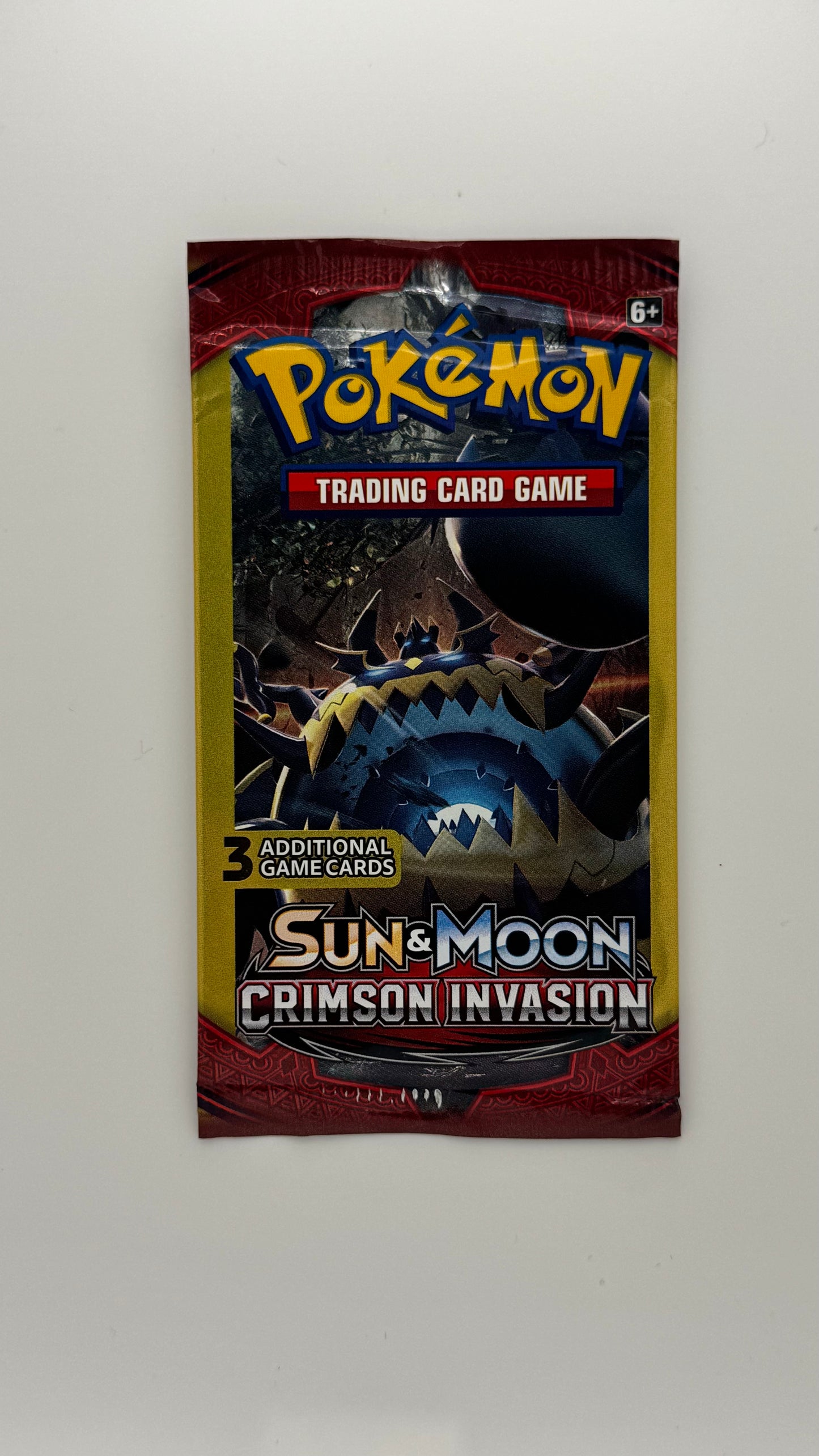 Pokémon TCG: Sun & Moon Crimson Invasion 3 Card Mini Booster Packs Art Set All 4
