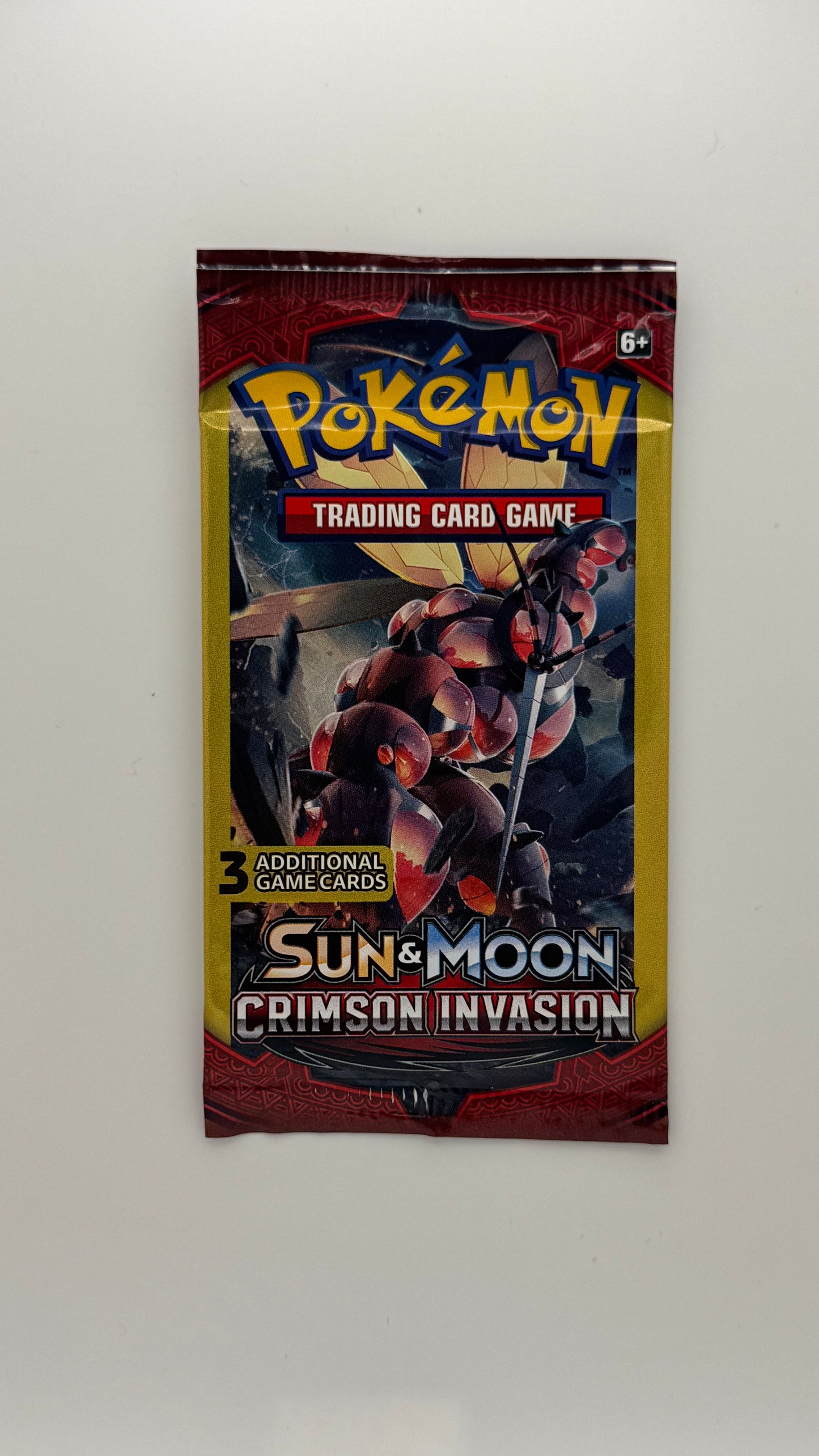 Pokémon TCG: Sun & Moon Crimson Invasion 3 Card Mini Booster Packs Art Set All 4
