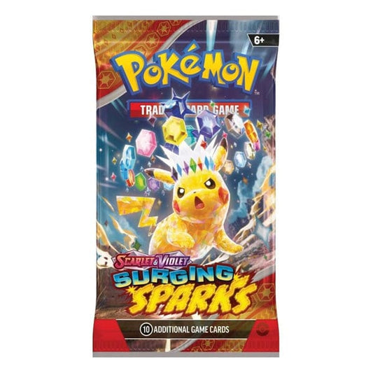 Pokémon TCG: Scarlet & Violet—Surging Sparks Booster Pack (10 Cards)
